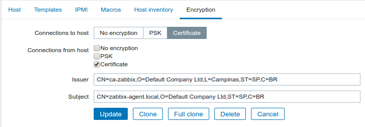 criptografia no zabbix com certificados